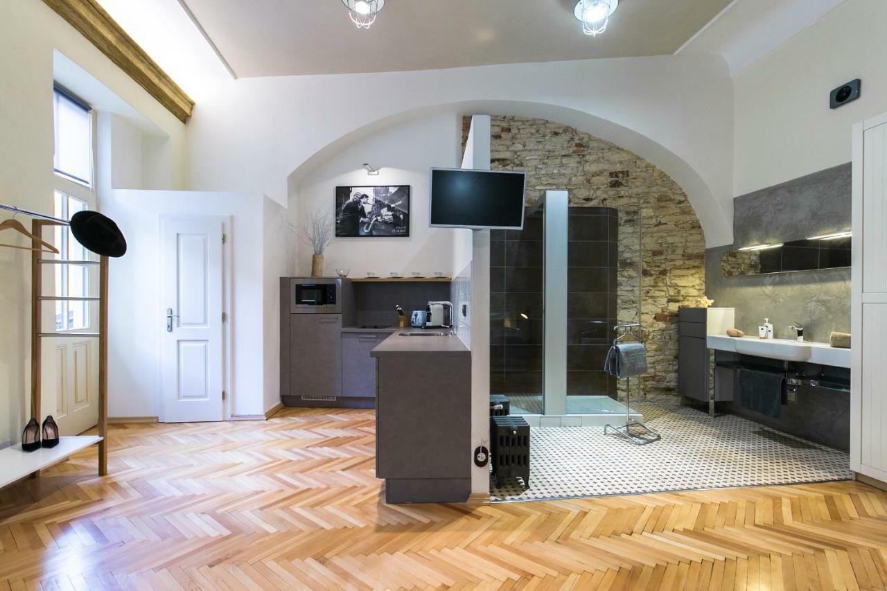Apartment Nebovidy I - Historic Centre - Terrace - Air Conditioning براغ المظهر الخارجي الصورة